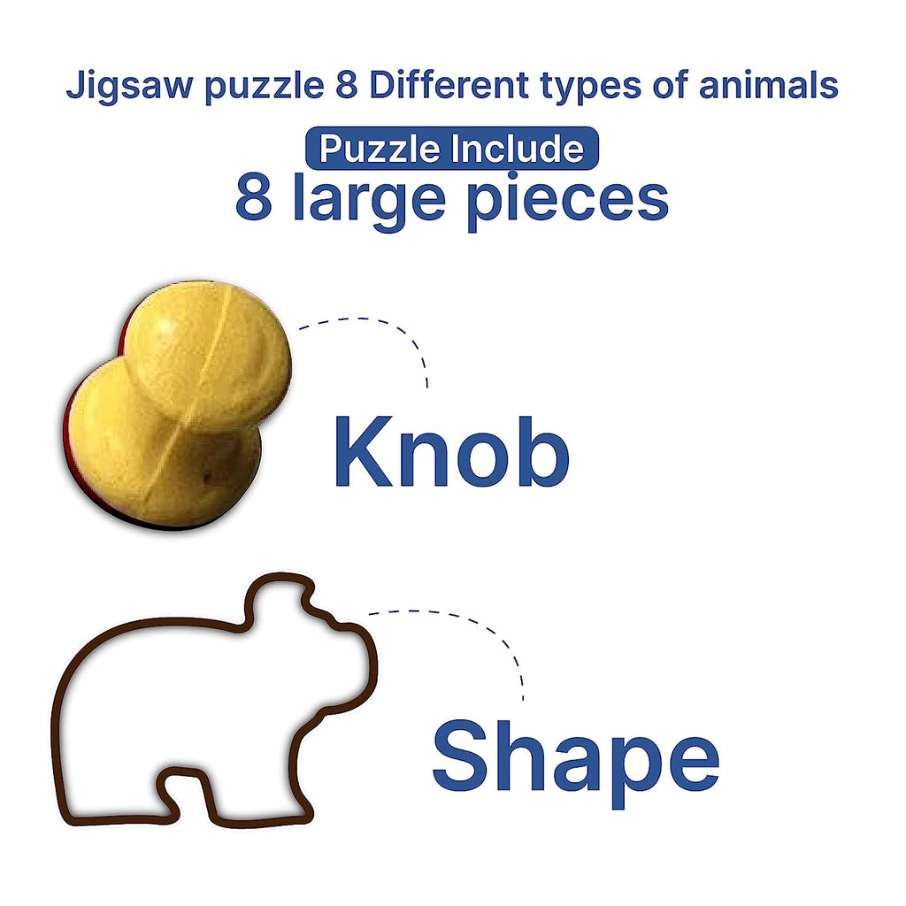 Animal Peg & Knob Puzzle Board 2+ Years - Mini Leaves