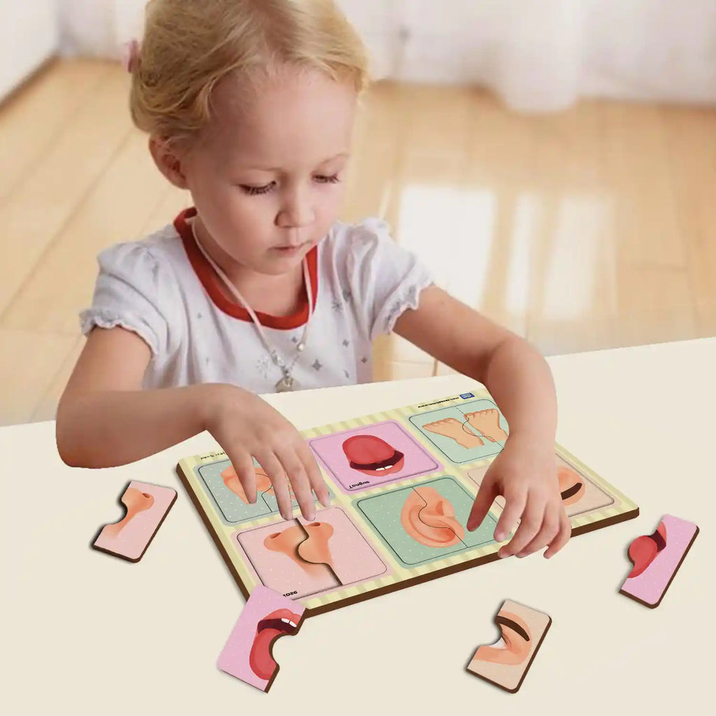Human Body Parts 2 Piece Puzzle +2 Years - Mini Leaves