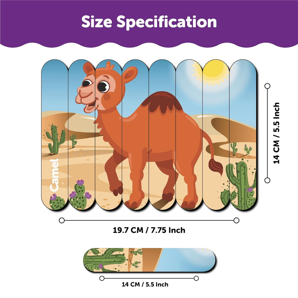 Animal Theme Stick Puzzle Strip for 3+ Years - Mini Leaves