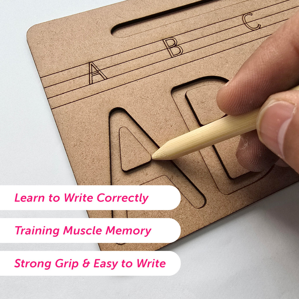 Capital Letter Progressive Learning Tracing Board 3+ Years - Mini Leaves