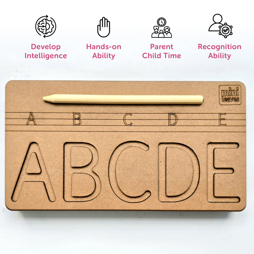 Capital Letter Progressive Learning Tracing Board 3+ Years - Mini Leaves
