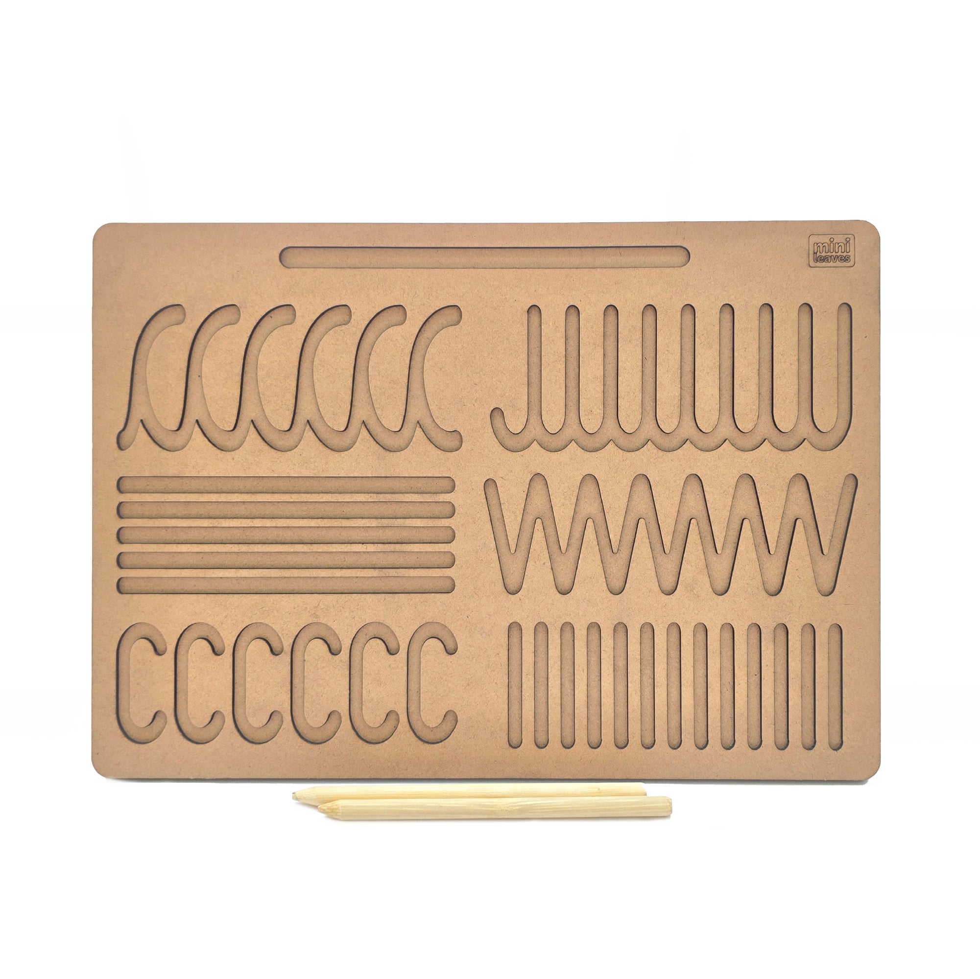 Headu Montessori Writing Board - Reusable Wooden Letter Tracing For Ages 3-6