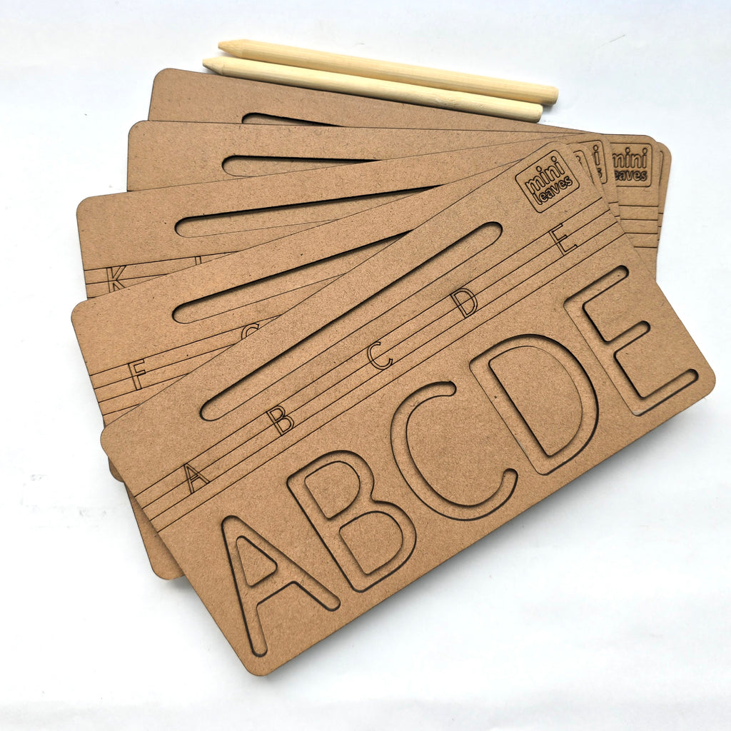 Capital Letter Progressive Learning Tracing Board 3+ Years - Mini Leaves