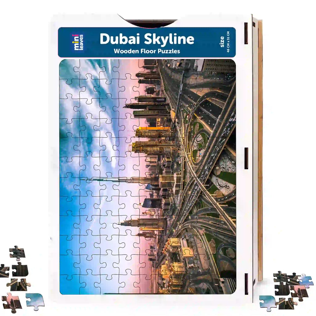 Dubai Skyline 108 Pieces puzzle 6+ Years - Mini Leaves