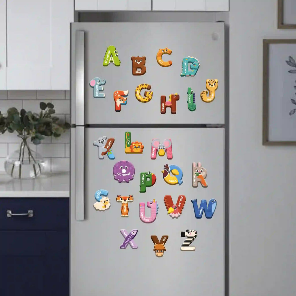 A-Z Alphabet Fridge Magnets 2+ Years - Mini Leaves