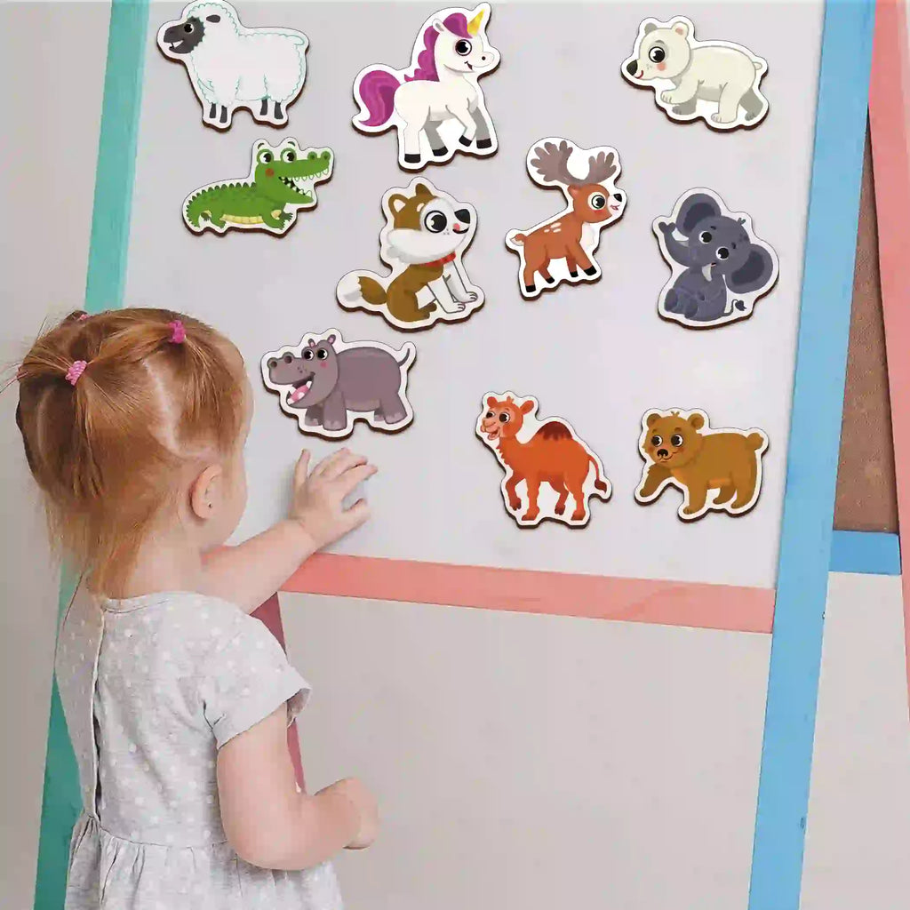 Animal Fridge Magnetic Set of 10 2+ Years - Mini Leaves