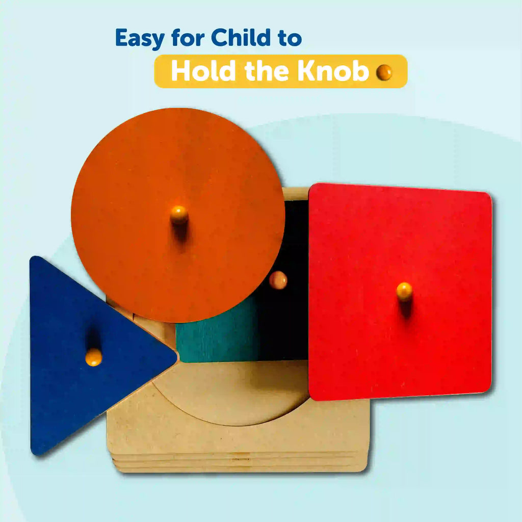 Montessori Multiple Shape Pegged Board 1+ Years - Mini Leaves