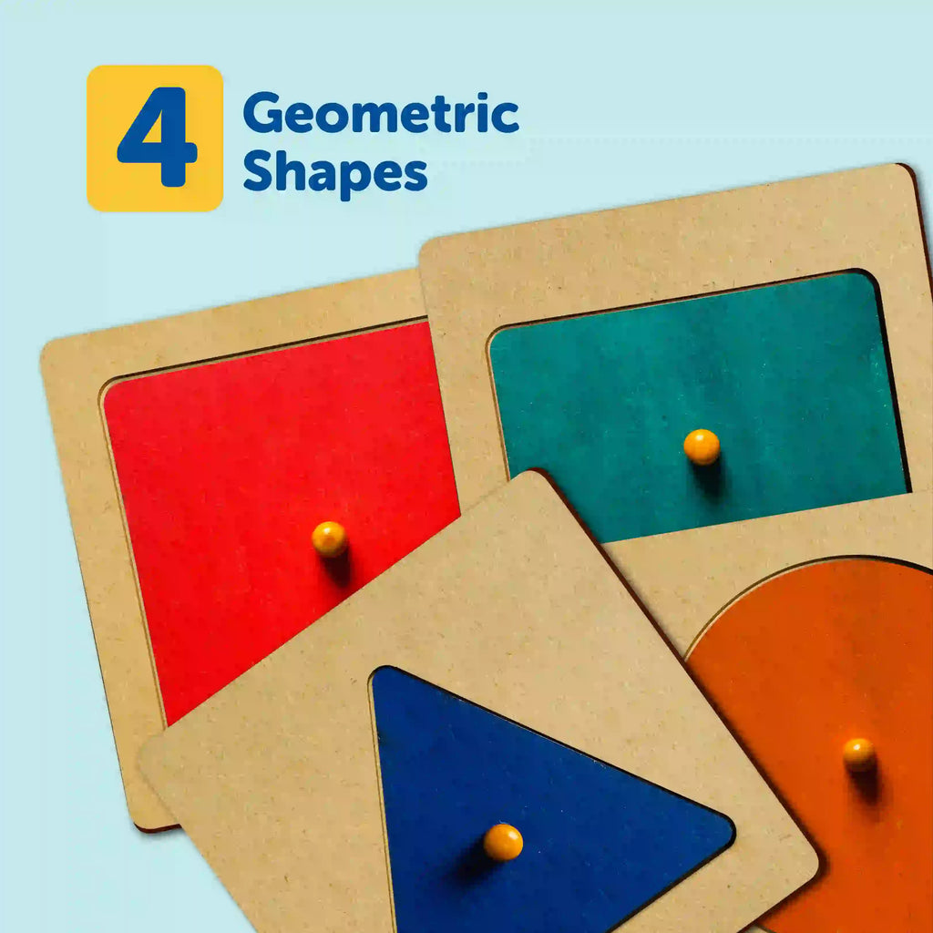 Montessori Multiple Shape Pegged Board 1+ Years - Mini Leaves