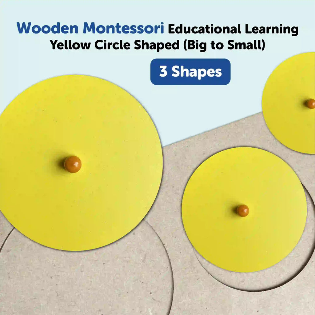 Montessori round shape puzzle with knob 1+ Years - Mini Leaves