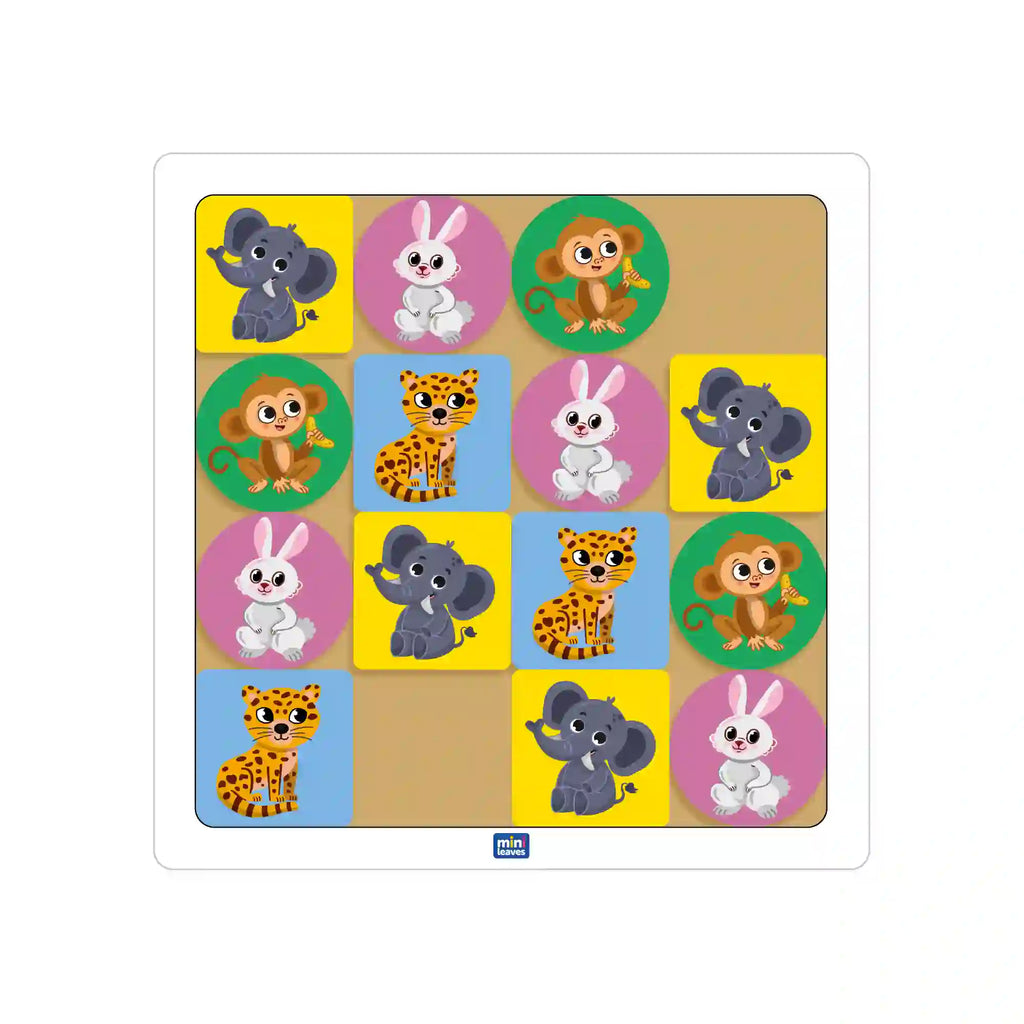 Animal Sudoku Mind and Logical Game 4+ Years - Mini Leaves