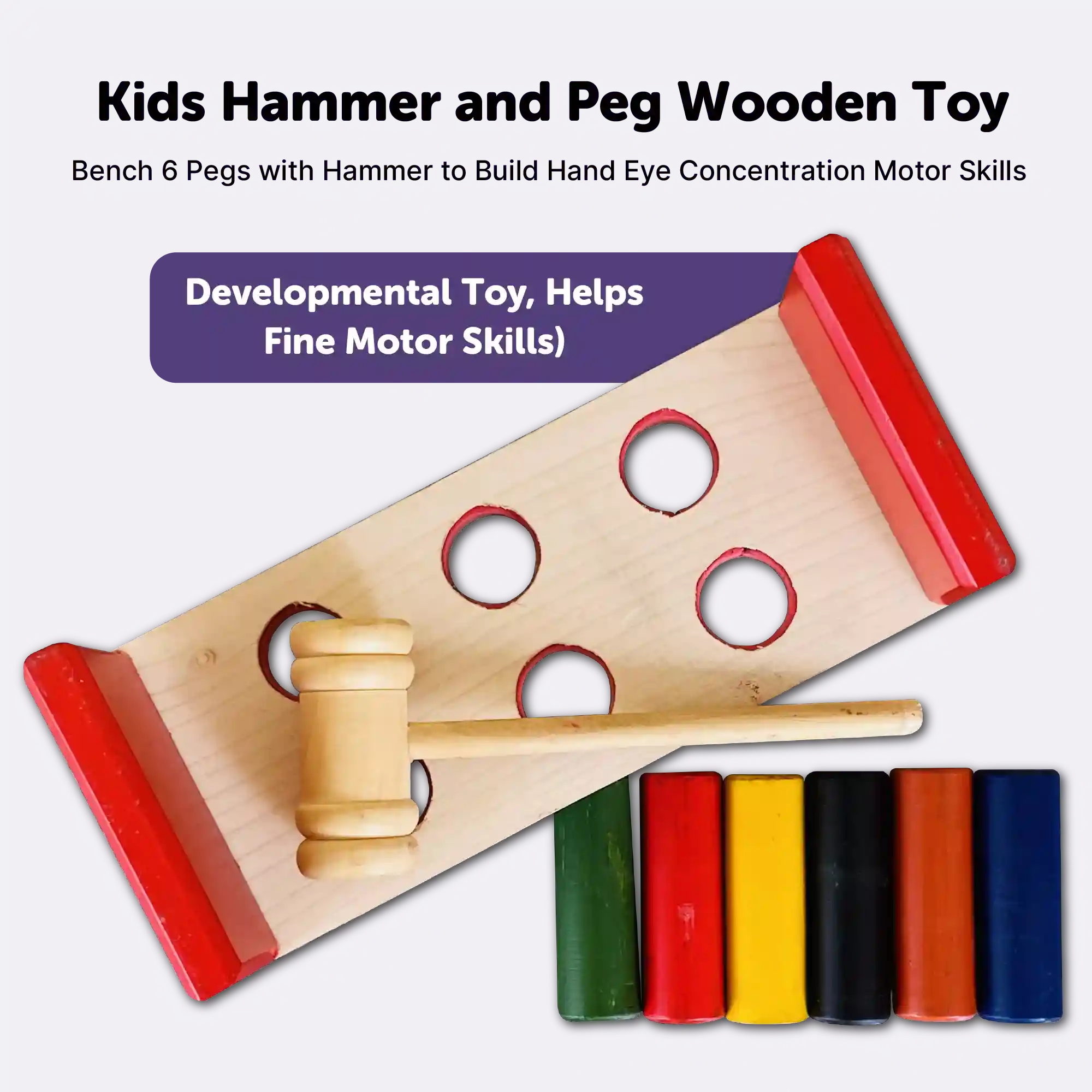 Toddler hammer and peg toy hotsell