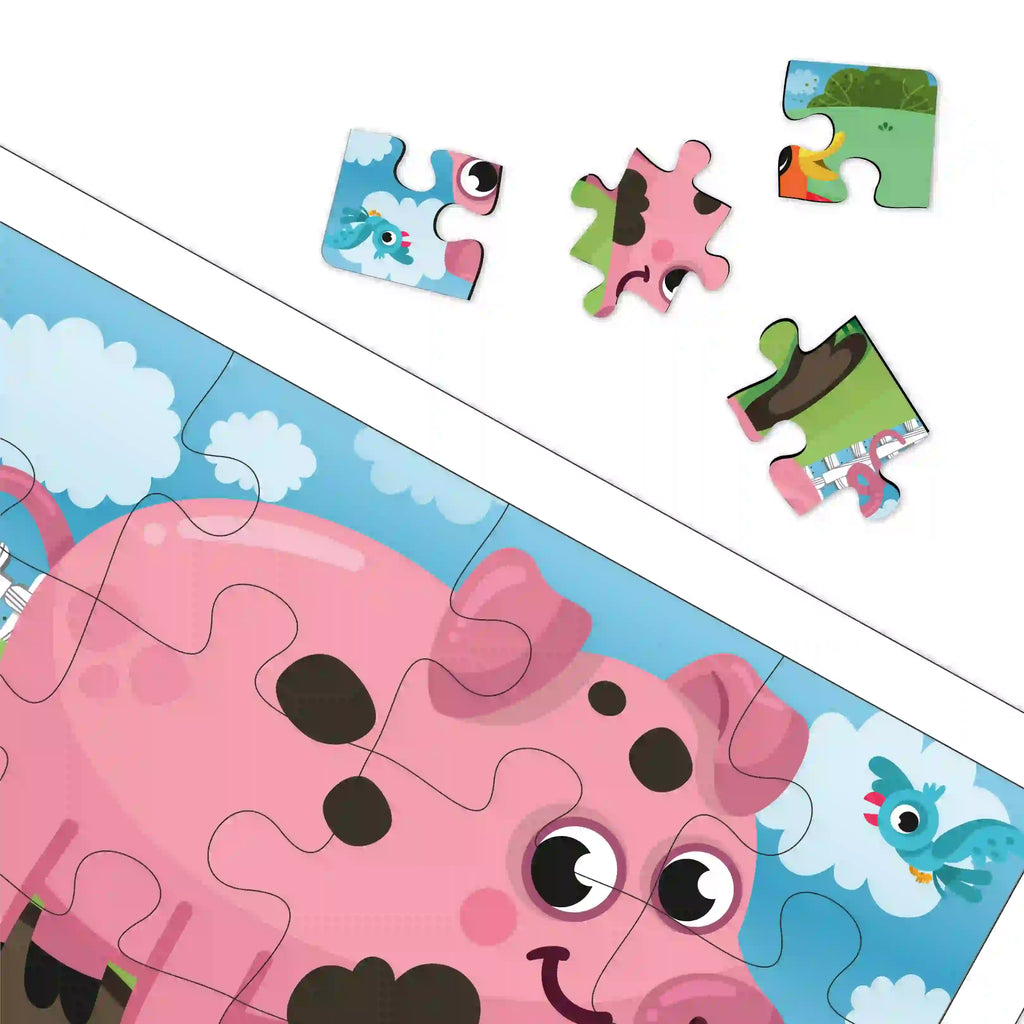 4 in 1 My Farm 48 Pieces Puzzle 3+ Years - Mini Leaves