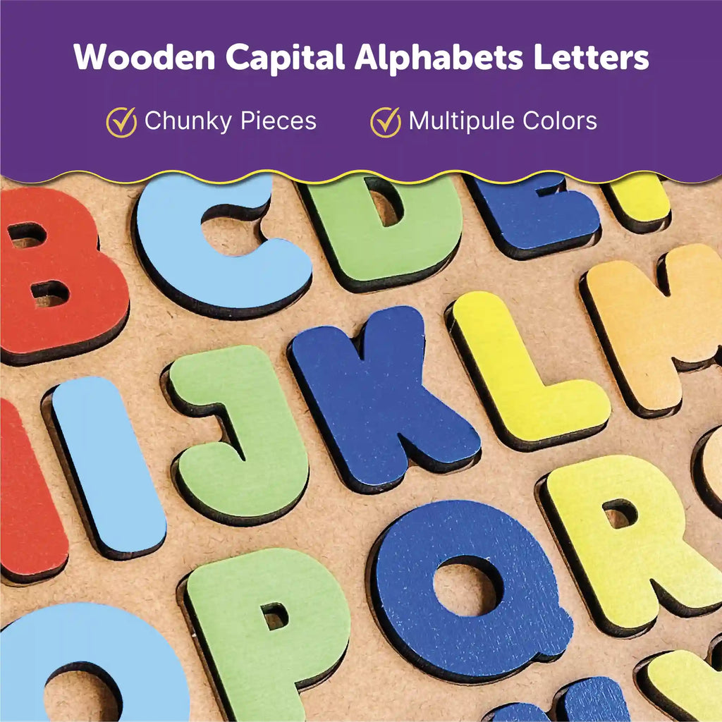 Alphabet Letters Uppercase Chunky Letters 3+ Years - Mini Leaves