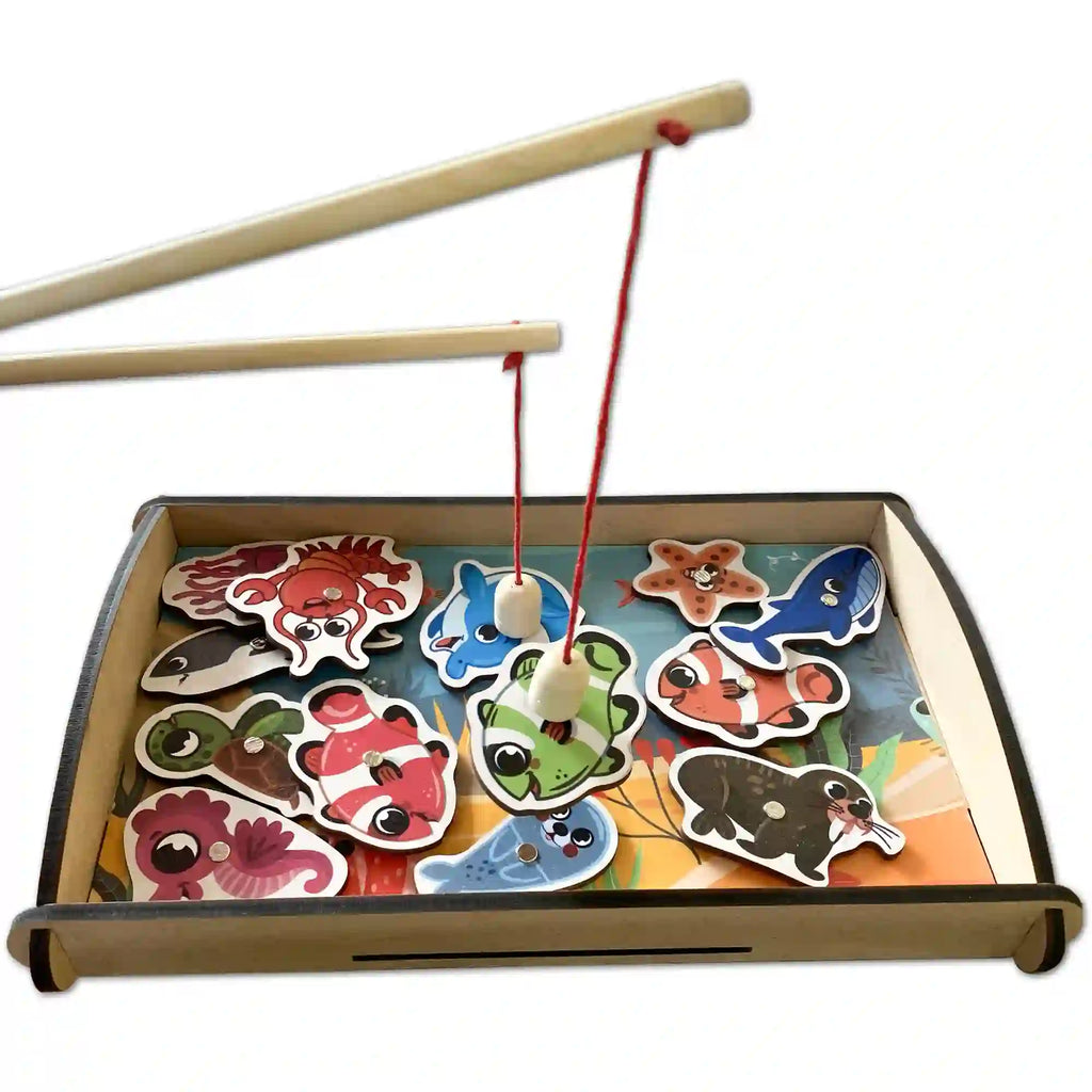 Magnetic Fishing game for kids 3+ Age - Mini Leaves