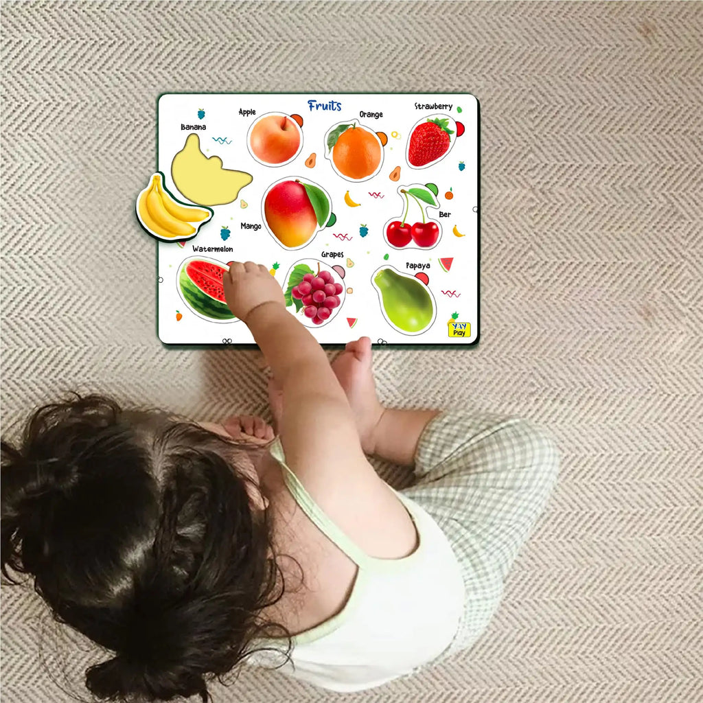 Fruits Wooden Shape Puzzles 3+ Years - Mini Leaves