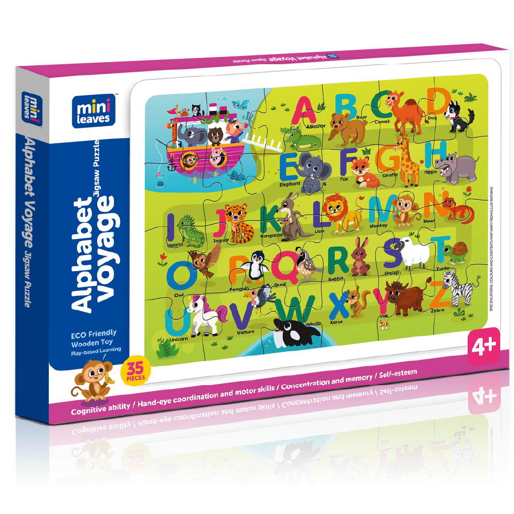 Alphabets Voyage 24 Pieces Puzzle 3+ Years - Mini Leaves